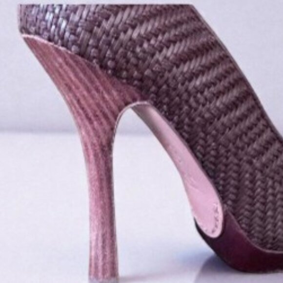 Joan & David Basketweave 'Daralynn' Platform Stiletto - Size 8.5 - Picture 3 of 7